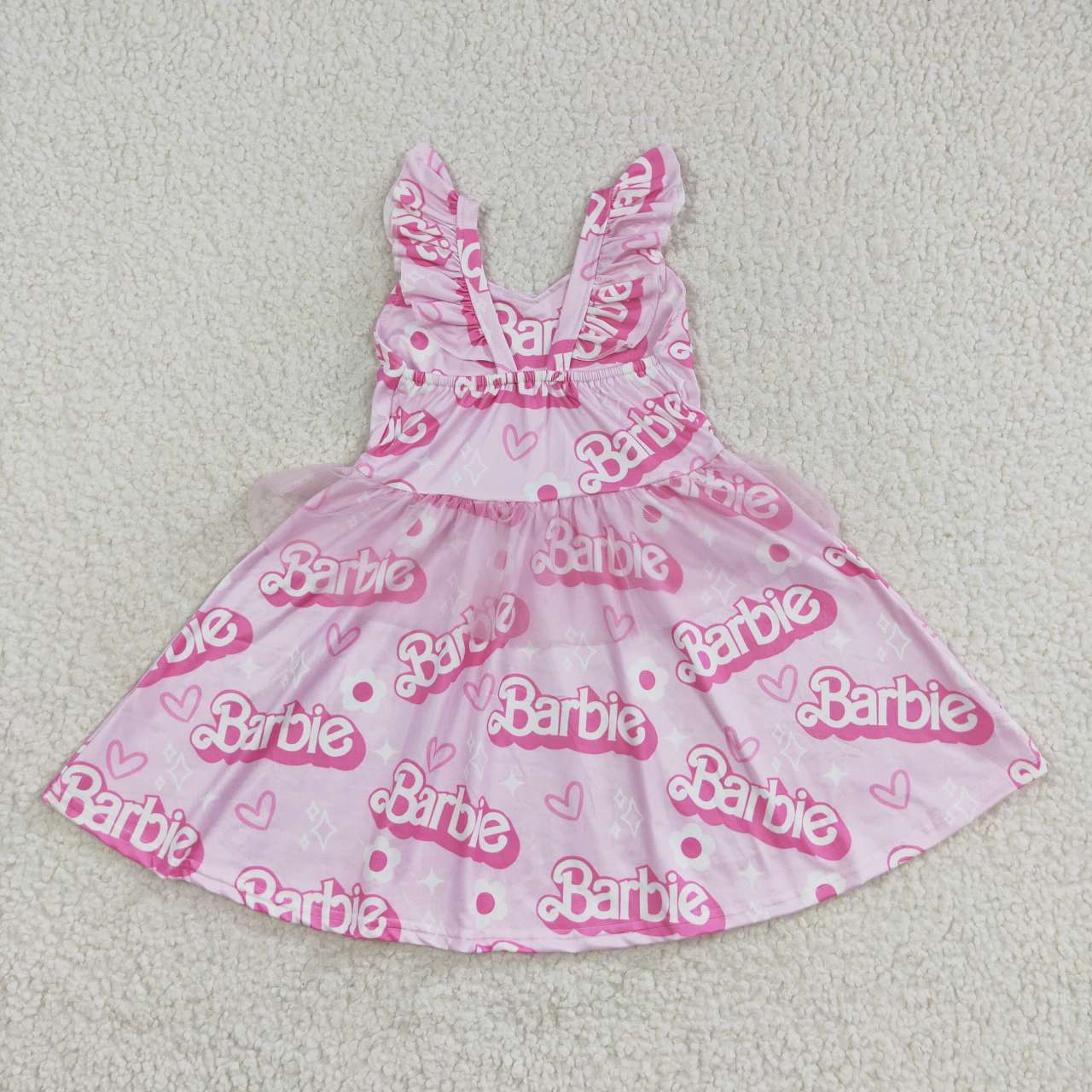 GSD0463 Summer Baby Girl Pink Sleeveless Doll Dress