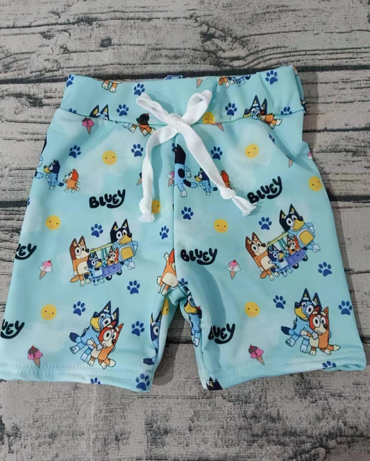 Baby Boy Dogs Blue One Piece Swimsuits Swimwear Trunks Swimwear