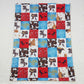 BL0055 Baby Kids Purple Western Rodeo Blanket