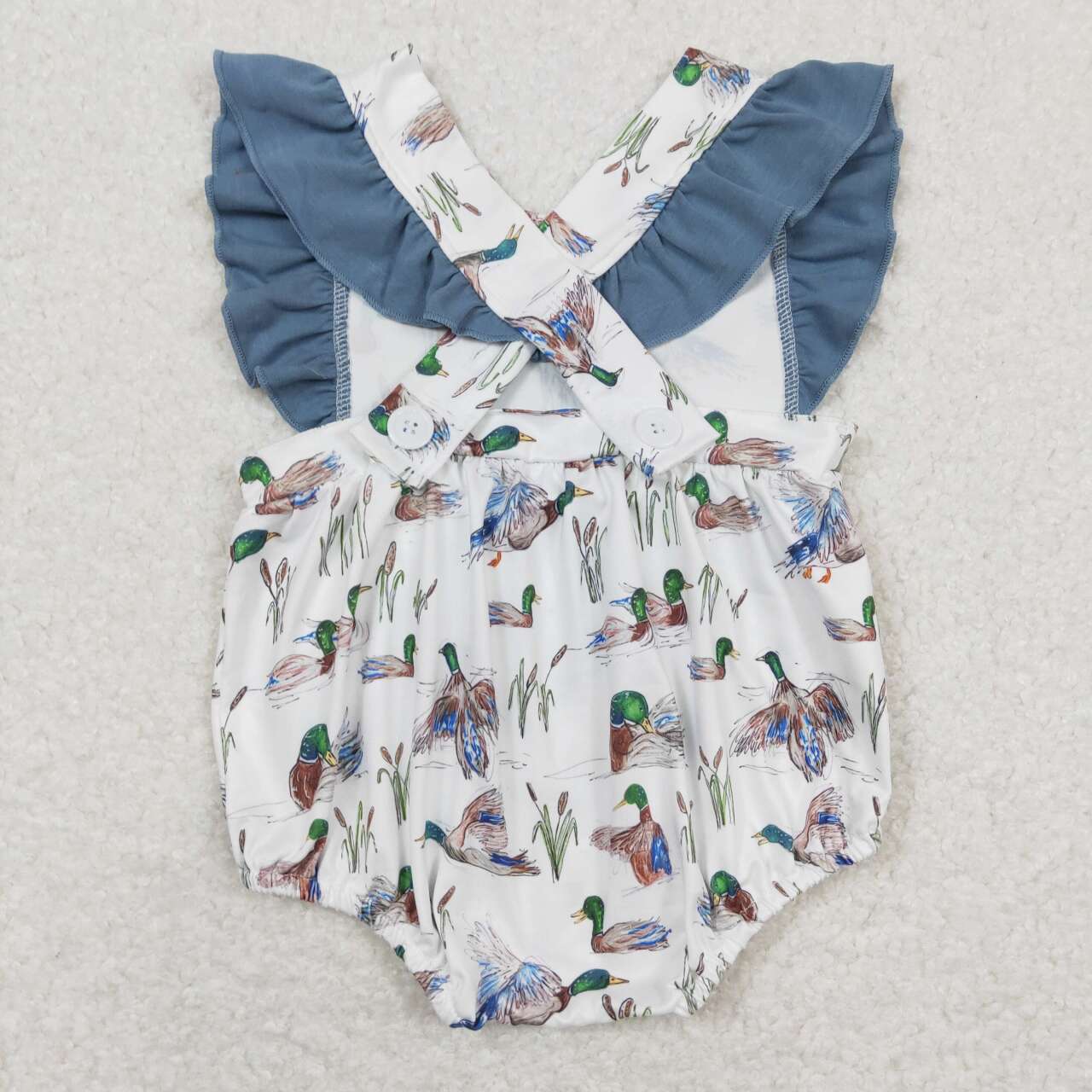 Baby Boy Ducks Hunting One Piece Romper