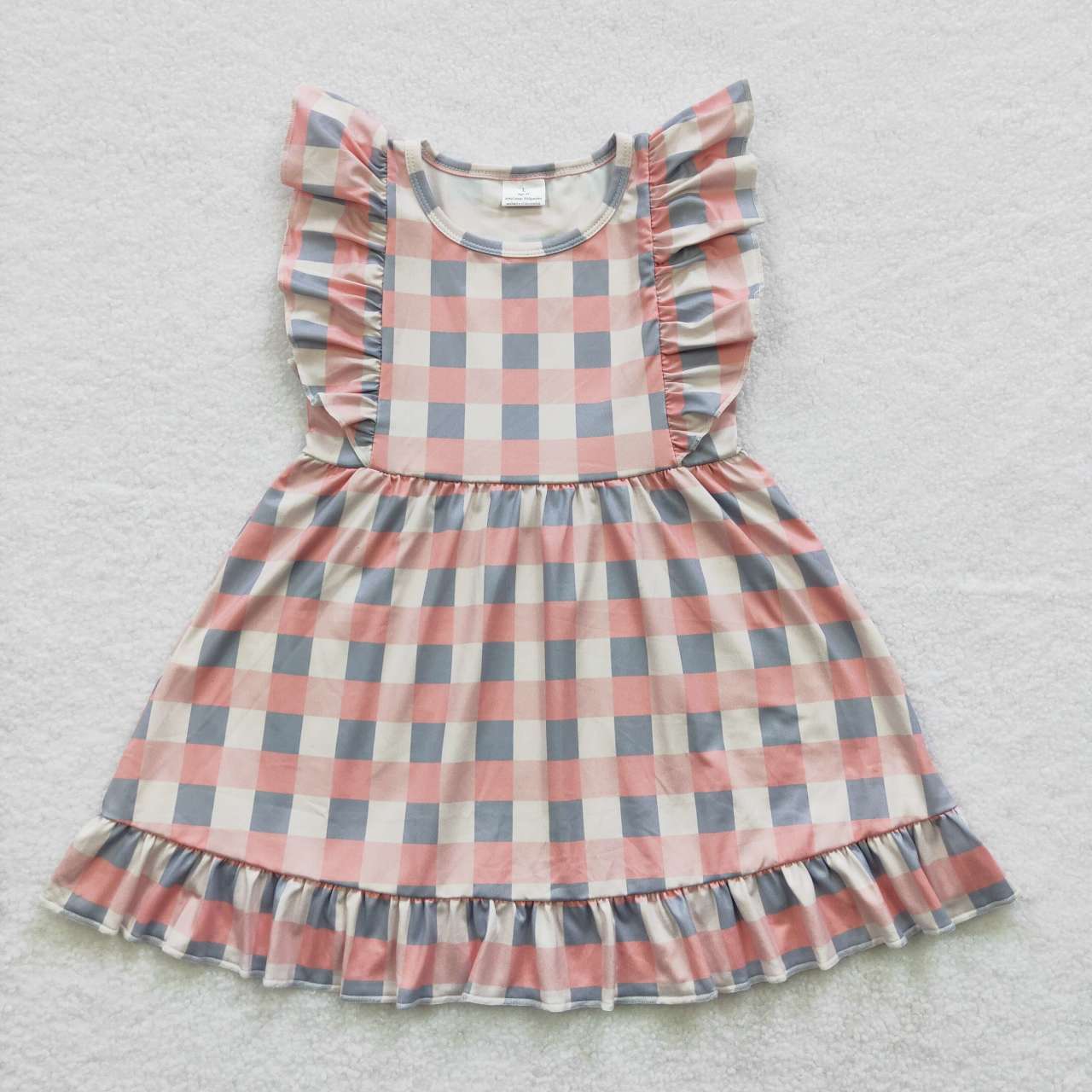 GSD0364 Baby Girl Summer Plaid Dress