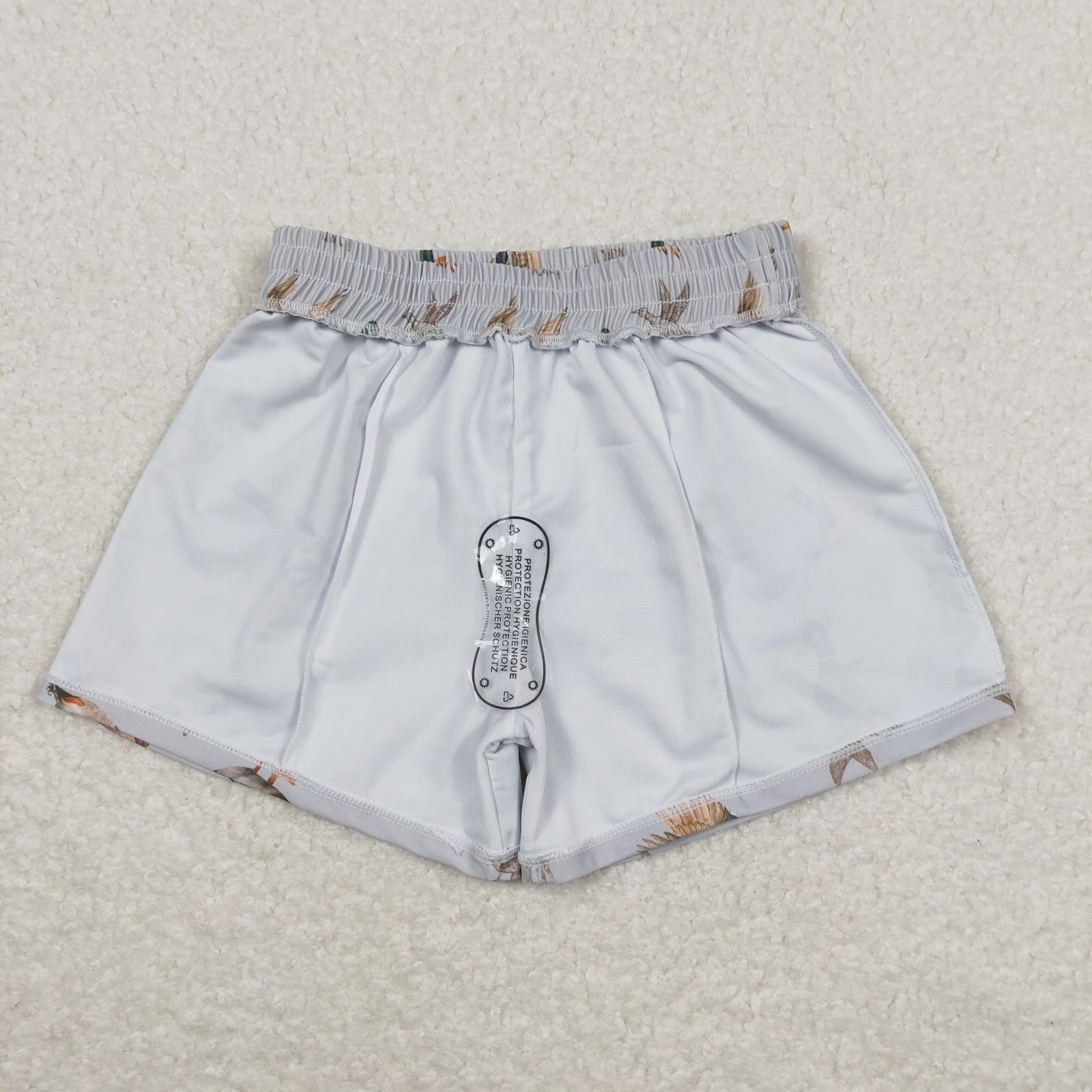 Baby Boy Ducks Grey Swimming Trunks Shorts