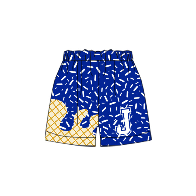 Adult Man Custom Football J Team Blue Shorts  ( Moq 5 )