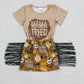 Promotion Baby Girl Summer Short Sleeves Mama Tried Tassel Skirt Western Outfit RTS