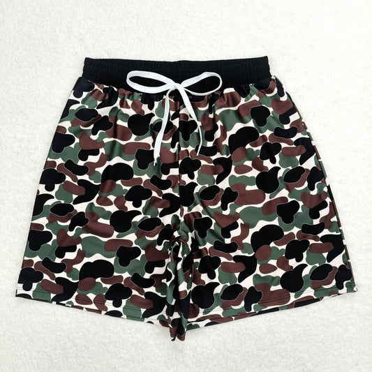 Adult Men Camo Summer Swimming Trunks Shorts