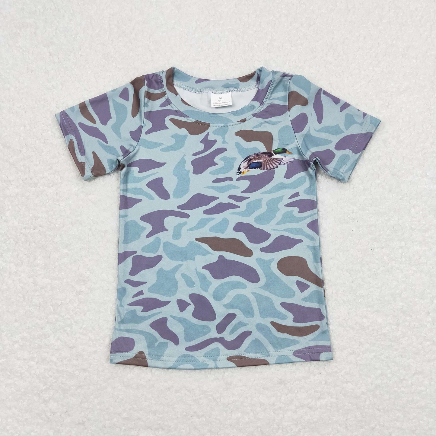 Baby Boy Short Sleeves Duck Camo Shirt Tops