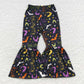 Sibling Baby Girls Kids Halloween Ghosts Flower Bell Bottoms Pants  Clothes RTS