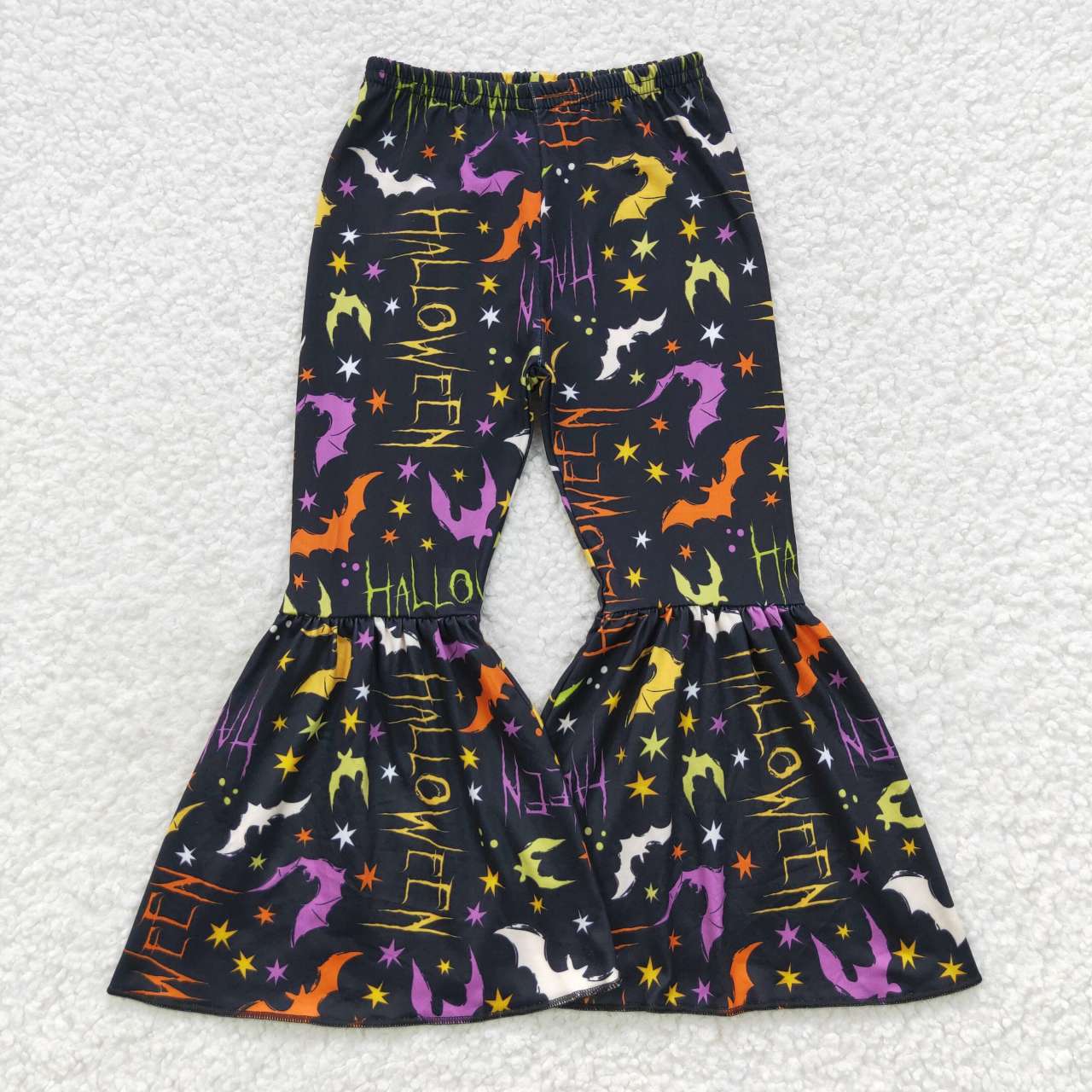 Sibling Baby Girls Kids Halloween Ghosts Flower Bell Bottoms Pants  Clothes RTS