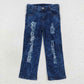Sibling Baby Boys Girls Denim Pants Jeans Clothes RTS