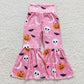 Sibling Baby Girls Kids Halloween Ghosts Flower Bell Bottoms Pants  Clothes RTS
