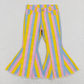 Baby Girl Toddler Stripes Bell Bottom Pants Sibling Denim Jeans RTS
