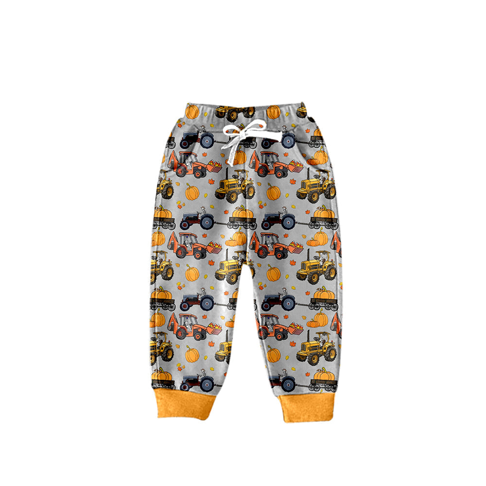 Pre-order Baby Boys Halloween Pumpkin Tractors Pants