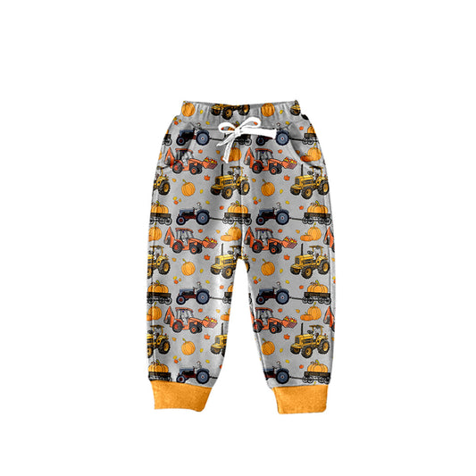 Pre-order Baby Boys Halloween Pumpkin Tractors Pants