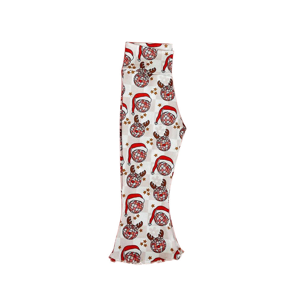 Pre-order Baby Girl Christmas Disco Santa Bell Pants