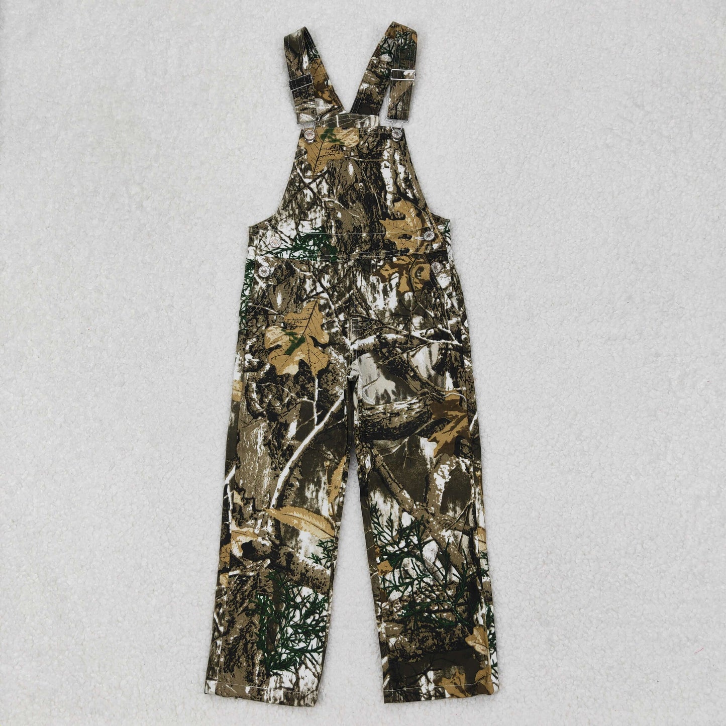 Sibling Baby Boys Kids Camo Print Denim Suspender Overall Jumpsuit RTS