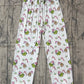 Adult Women Christmas Green Face Pajamas Pants