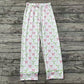 Adult Women Christmas Bows Holly Bottom Pants Pajamas