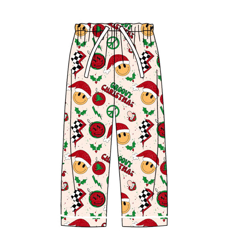 Pre-order Adult Women Christmas Groovy Smile Bottom Pants Pajamas