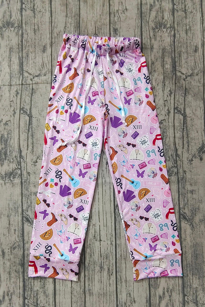 Adult Women Singer Butterfly Bottom Pants Pajamas