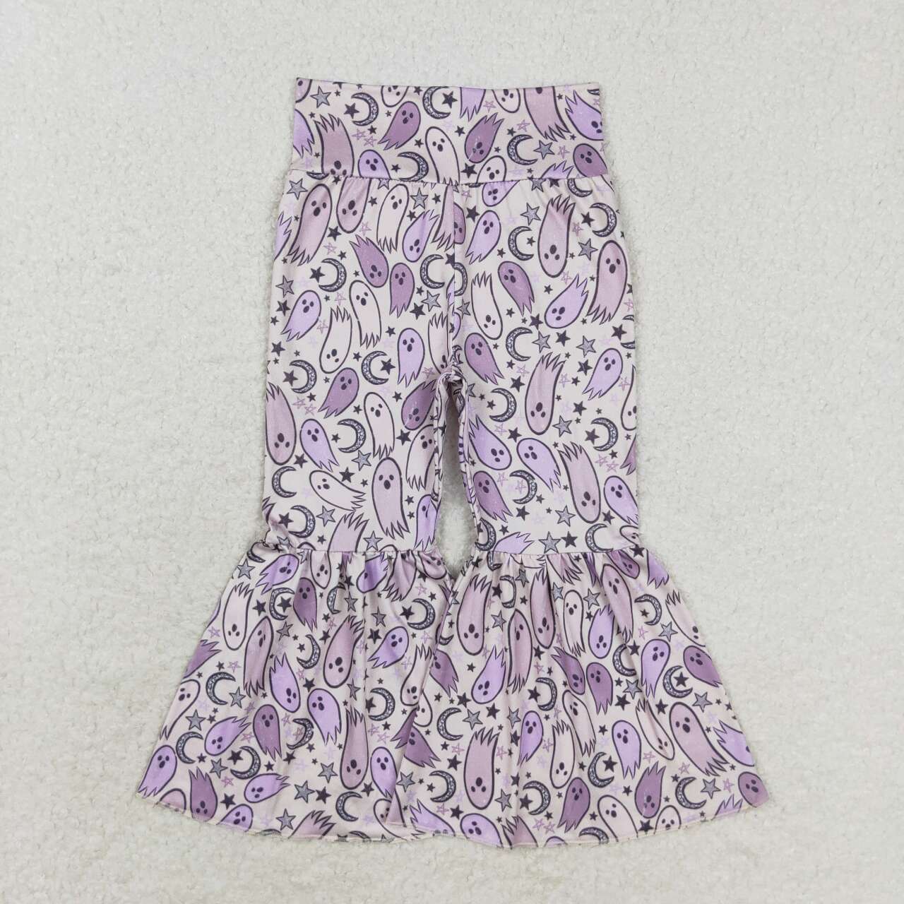 Sibling Baby Girls Kids Halloween Ghosts Flower Bell Bottoms Pants  Clothes RTS