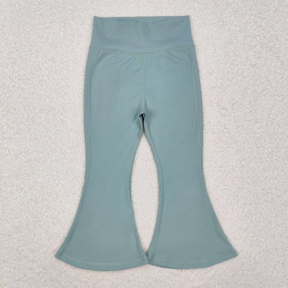 Sibling Baby Girls Kids Yoga Active Bell Bottom Pants RTS