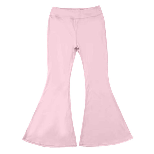 Pre-order Baby Girl Light Pink Yoga Active Wear Bell Bottom Pants