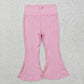 Sibling Baby Girls Kids Yoga Active Bell Bottom Pants RTS