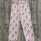 Adult Women Pink Bows Singer Bottom Pants Pajamas