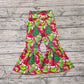 Baby Girl Christmas Green Face Bell Bottom Pants