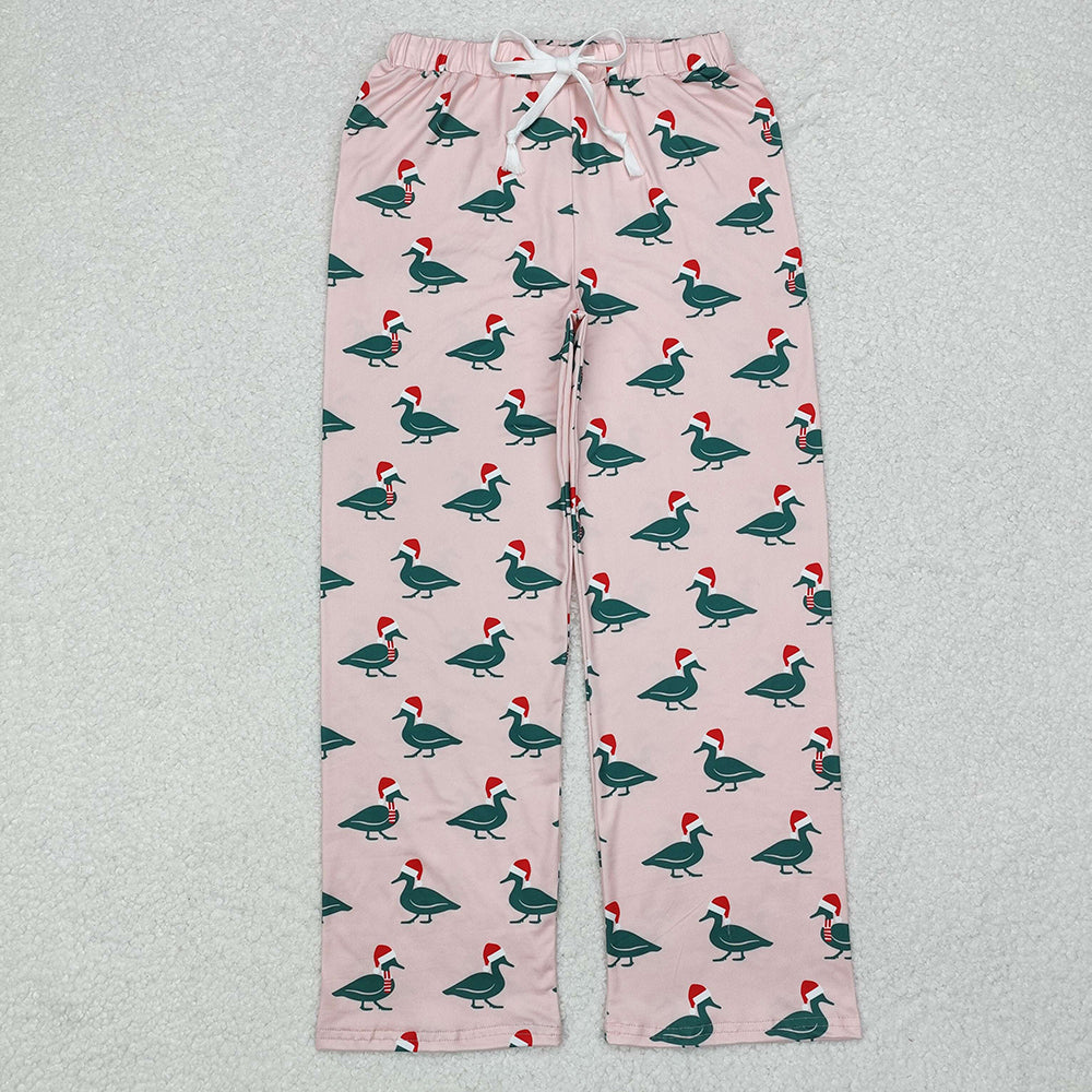 Baby Boy Girl Adult Christmas Ducks Sibling Family Bamboo Romper Pajamas Set