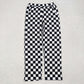 Adult Women Pink Black Checkered Sibling Pajamas Pants