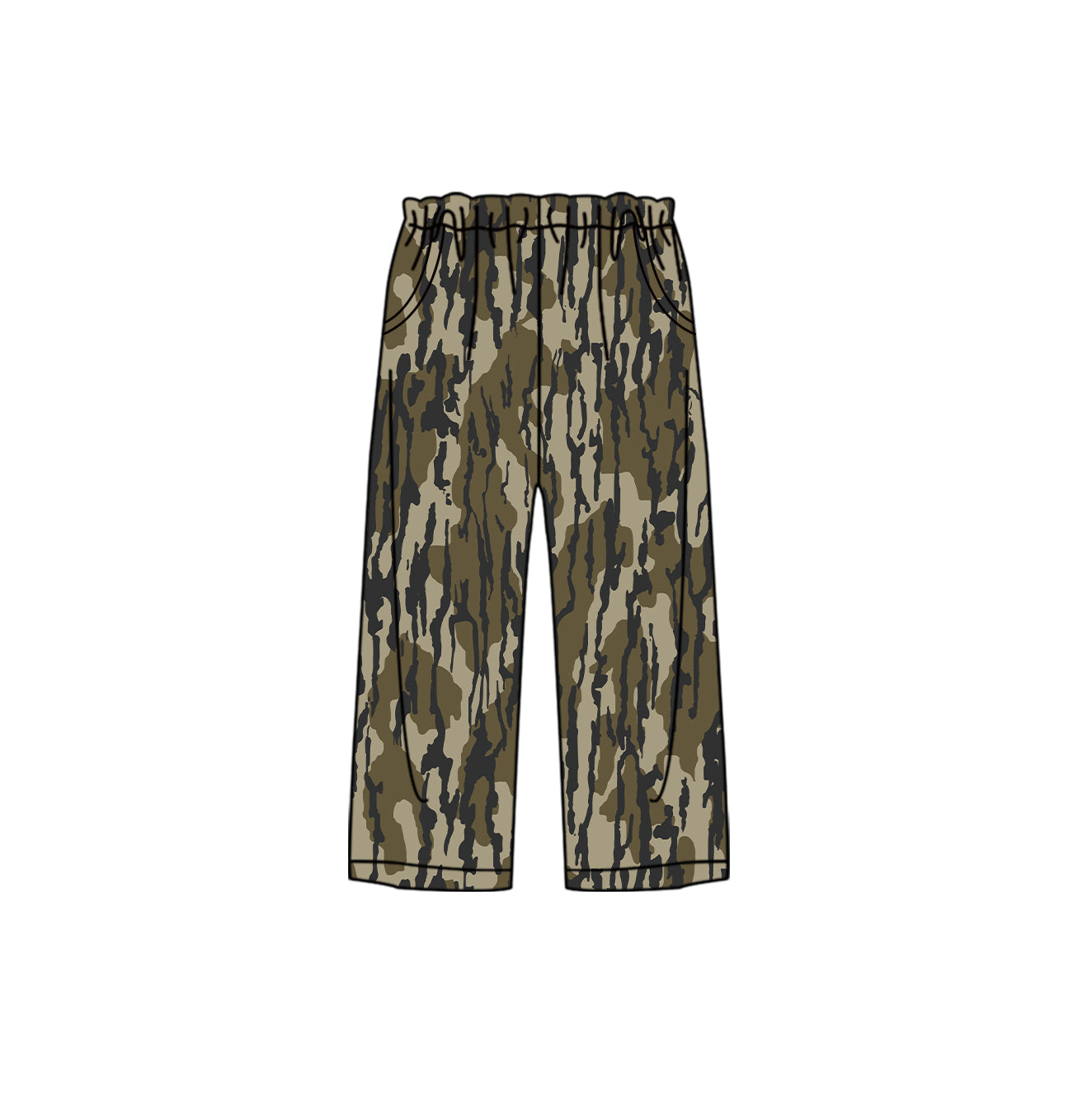Pre-order Adult Women Camo Pocket Bottom Pants Pajamas