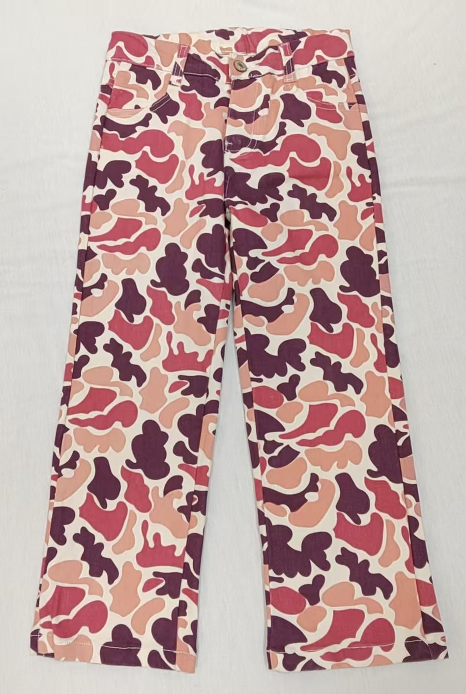 Pre-order Baby Boy Brown Camo Hunting Denim Pants
