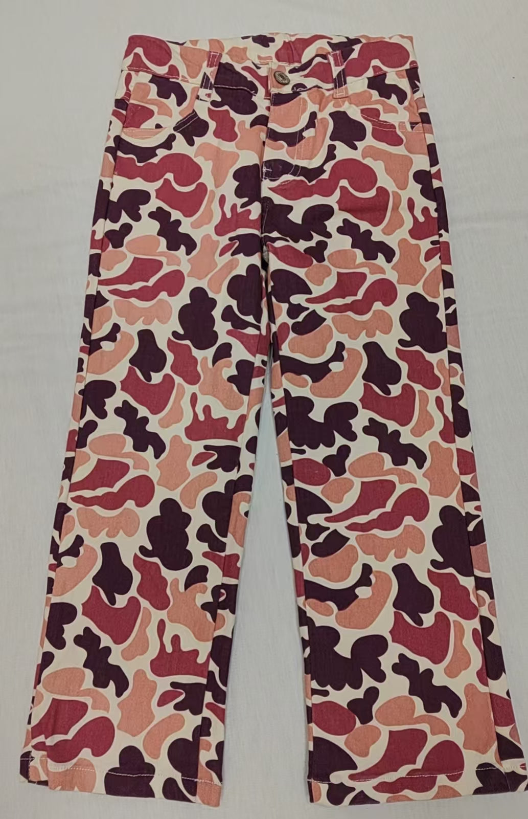 Pre-order Baby Boy Brown Camo Hunting Denim Pants