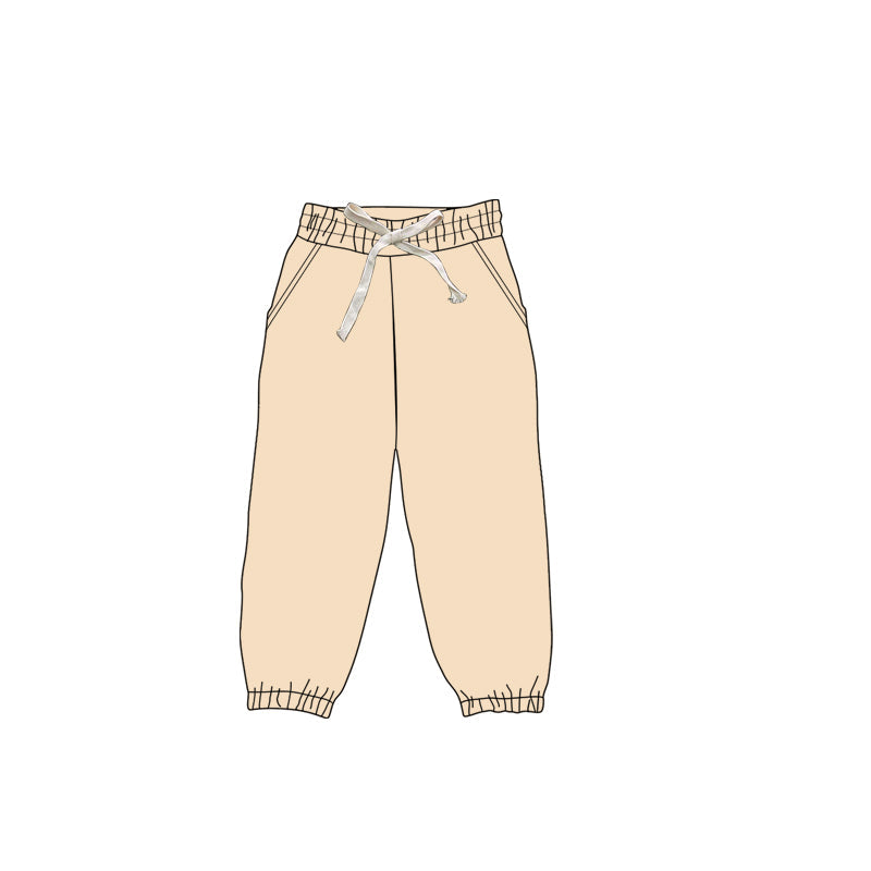 Preorder Baby Kids Toddler Yellow Jogger Yoga Bottom Pockets Pants