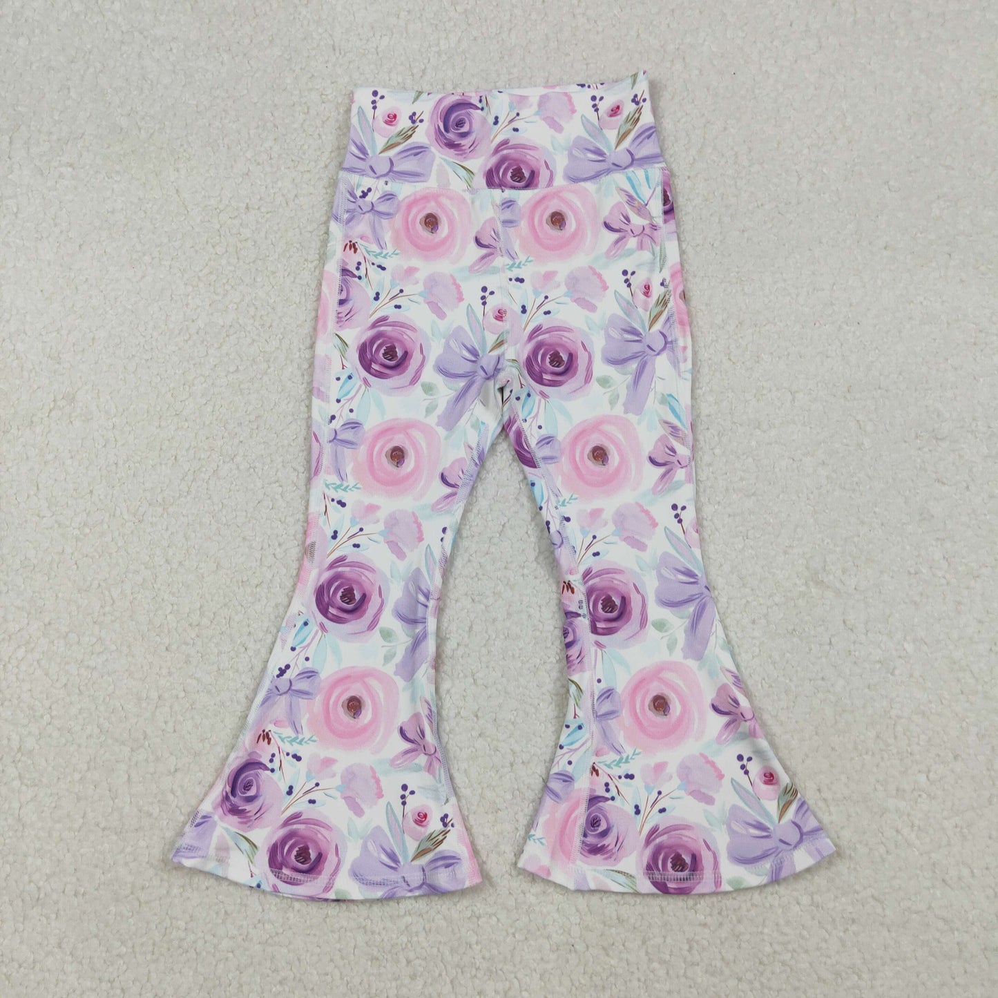 Sibling Baby Girls Kids Yoga Active Bell Bottom Pants RTS