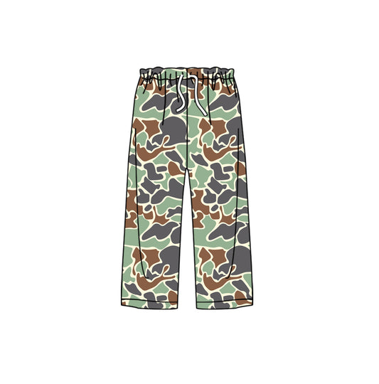 ( Moq 5 ) Preorder Adult Women Green Camo Pants Pajamas Bottom