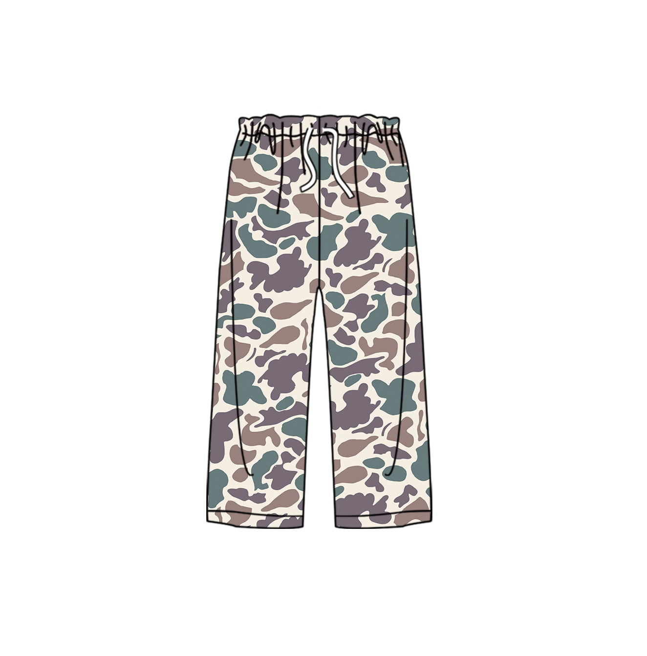 ( Moq 5 ) Preorder Adult Women Purple Camo Pants Pajamas Bottom