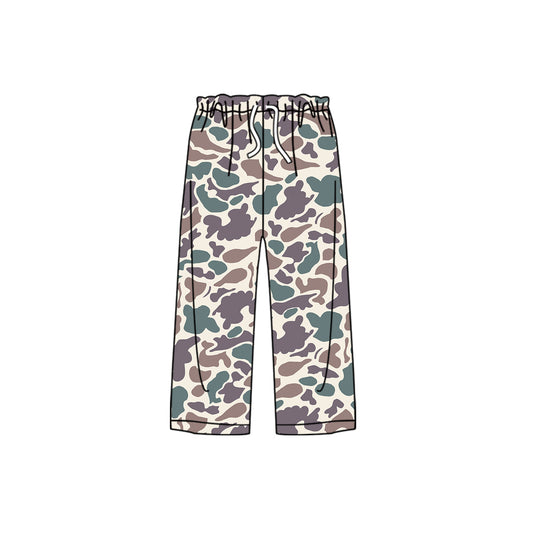 ( Moq 5 ) Preorder Adult Women Purple Camo Pants Pajamas Bottom