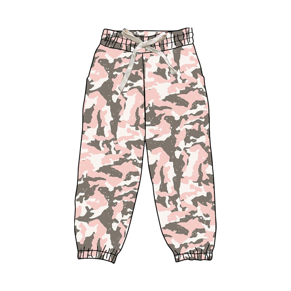 ( Moq 5 ) Preorder Adult Woman Yoga Pink Camo Jogger Pants Bottom