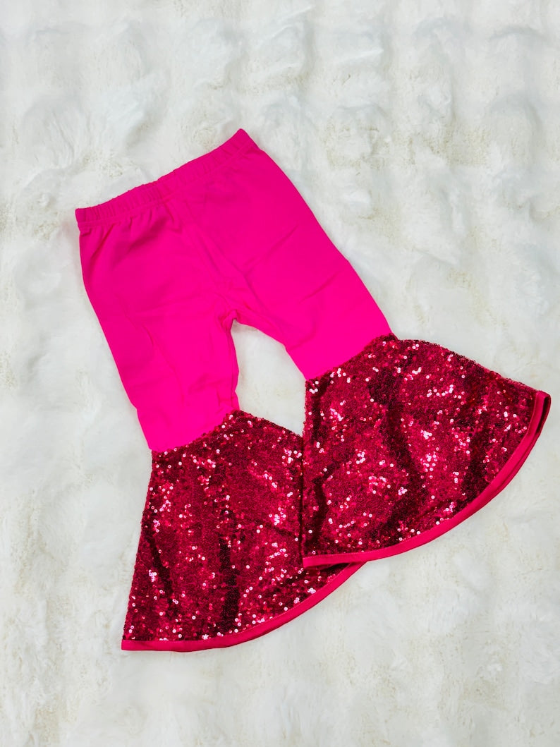 ( Moq 5 ) Preorder Baby Girls Kids Sequins Bell Pants Bottom