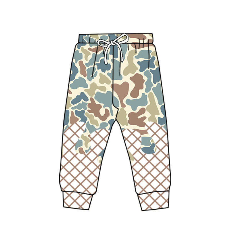 ( Moq 5 ) Preorder Boys Kids Camo Drips Team Joggers Pants Bottoms