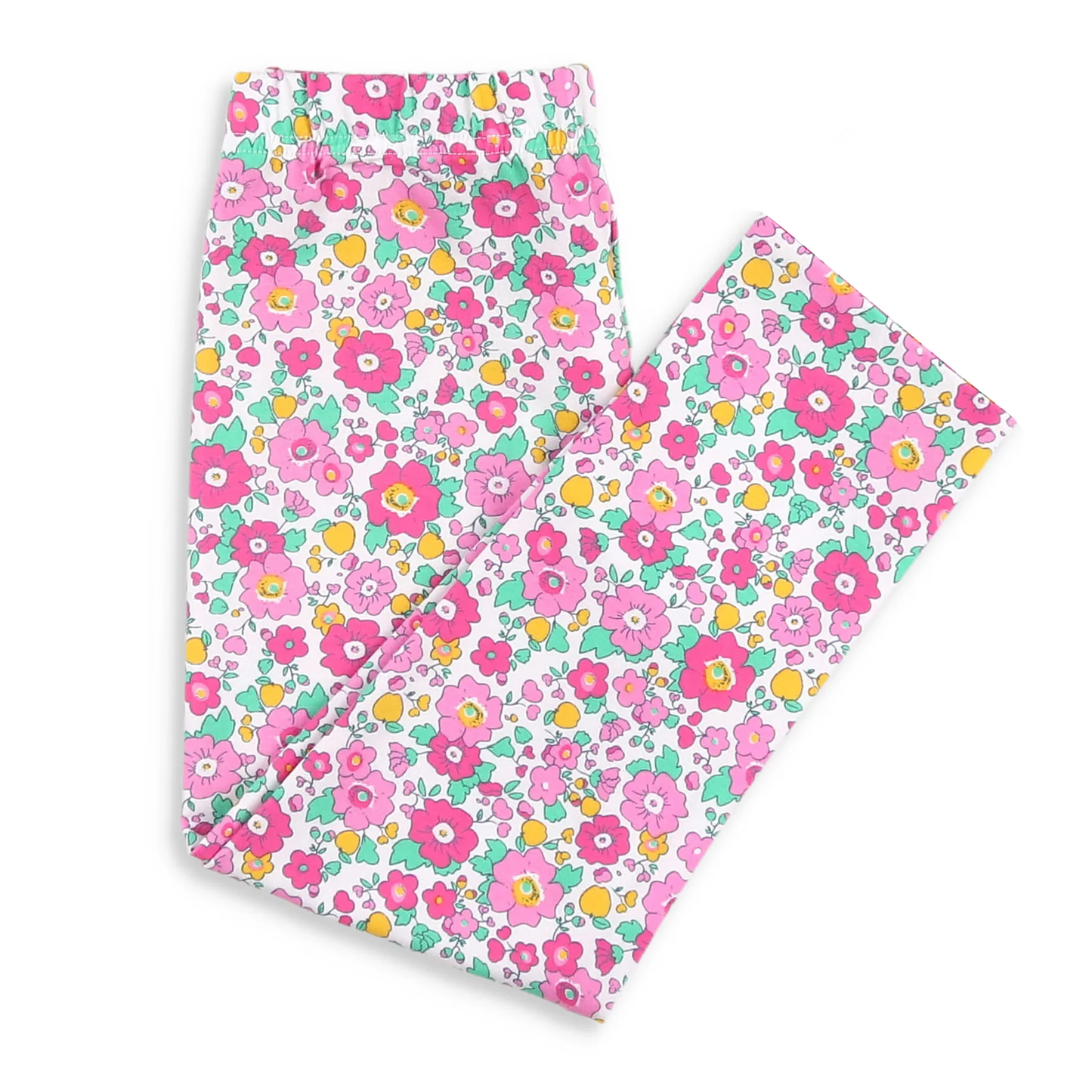 ( Moq 5  ) Girls Kids Pink Flower Pants Bottoms