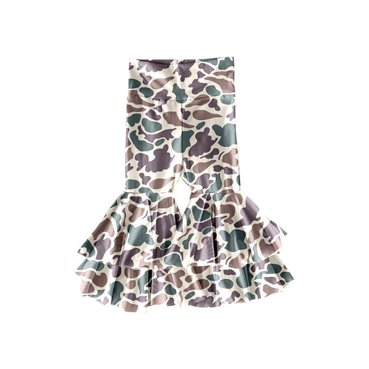 ( Moq 5 ) Preorder Girls Kids Camo Ruffle Bell Pants P0891 Bottoms