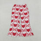 Sibling Baby Girls Kids Bows Hearts Valentine's Day Bell Pants Bottoms RTS