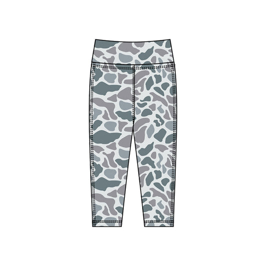 ( Moq 5 ) Preorder Baby Girls Gray Yoga Active Leggings Pants Bottoms