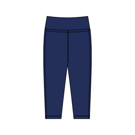 ( Moq 5 ) Preorder Baby Kids Girls Navy Yoga Active Legging Pants Bottoms
