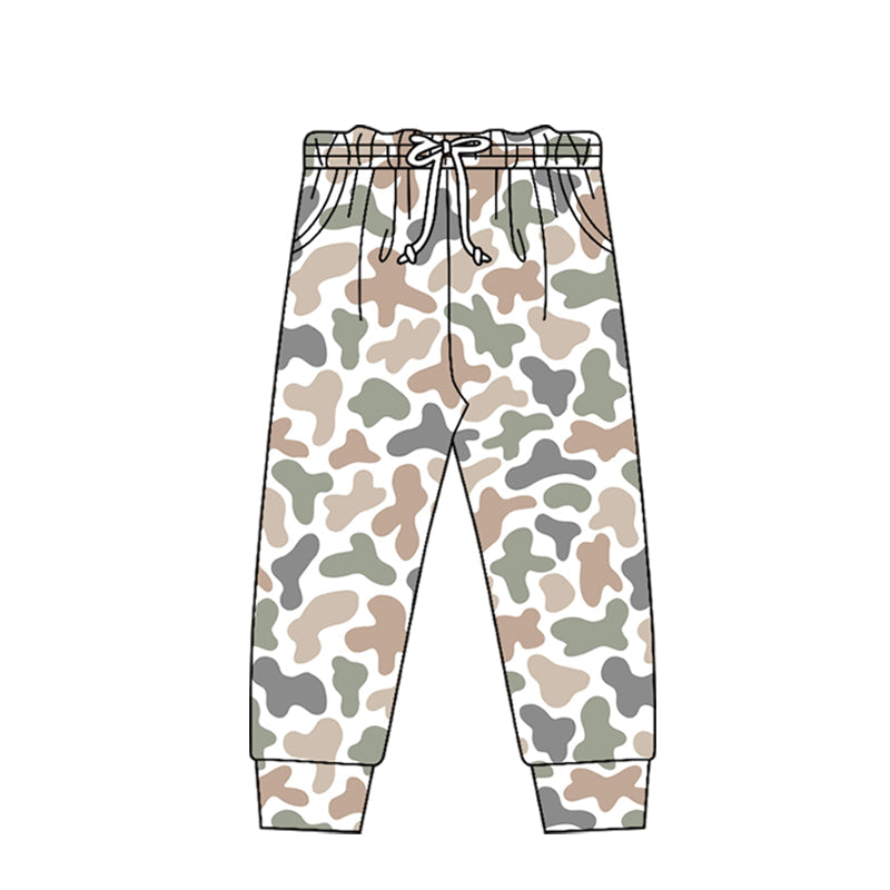 ( Moq 5 ) Preorder Baby Boys Kids Camo Print Pockets Pants Joggers