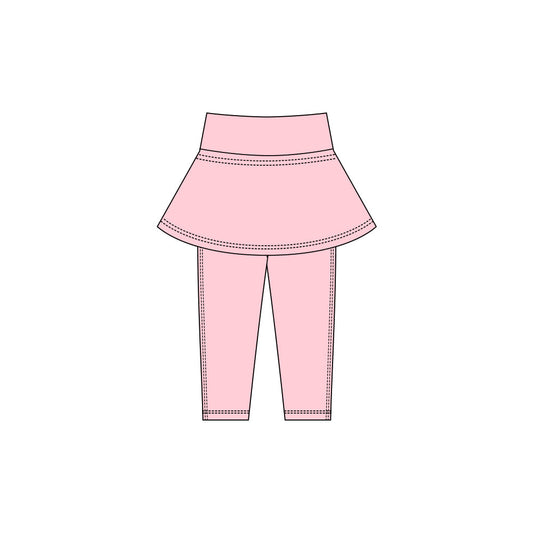 ( Moq 5 ) Preorder Baby Girls Kids Yoga Pink Skirt Leggings Pants Bottoms