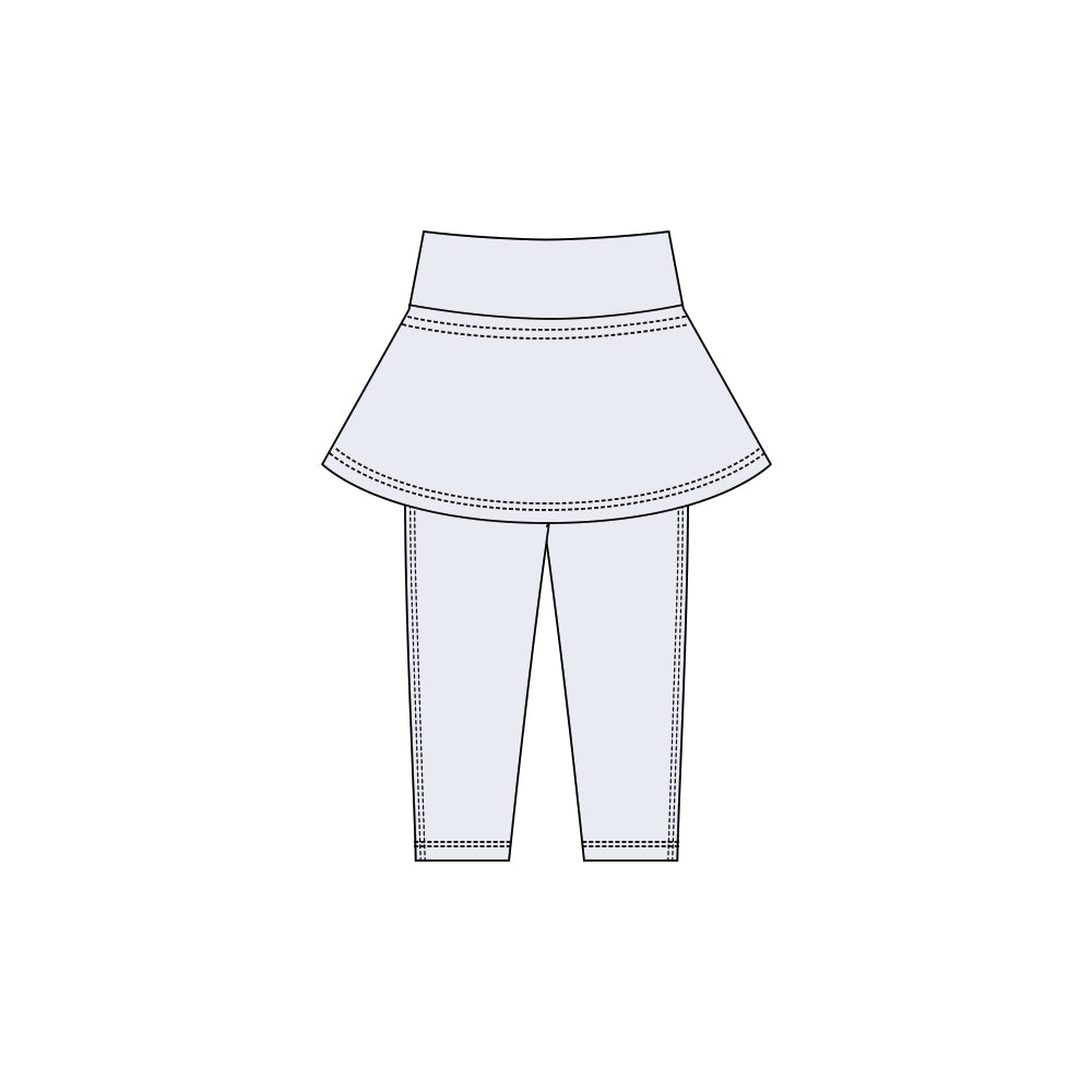 ( Moq 5 ) Preorder Baby Girls Kids Yoga Grey Skirt Leggings Pants Bottoms